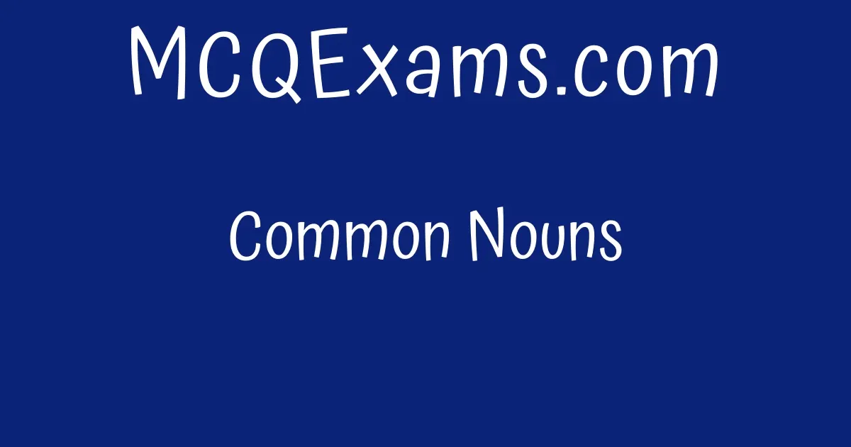 common-nouns-mcqexams