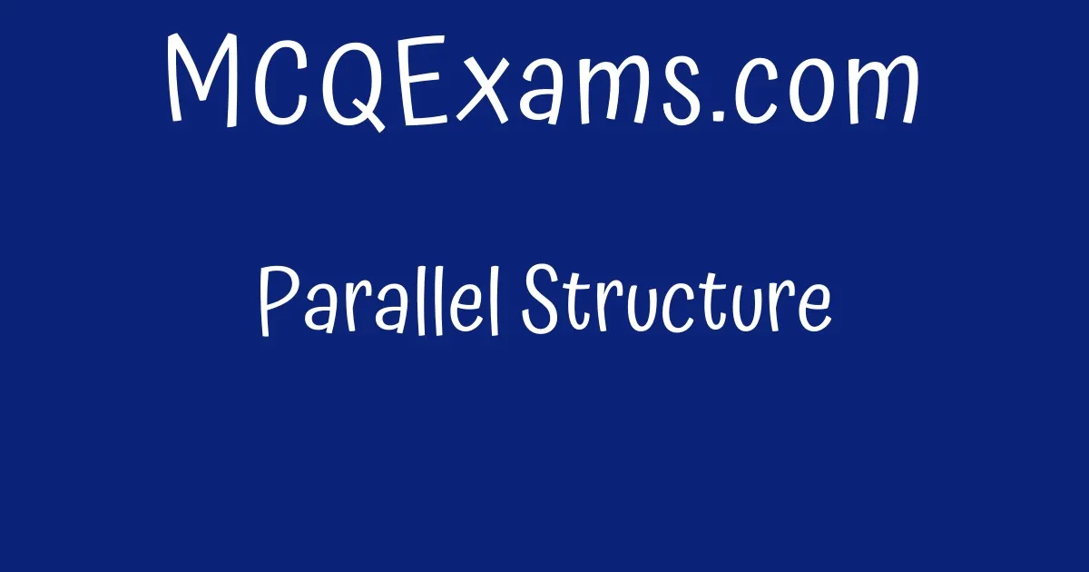 parallel-structure-mcqexams