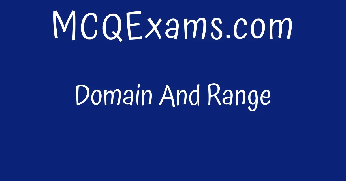 domain-and-range-mcqexams