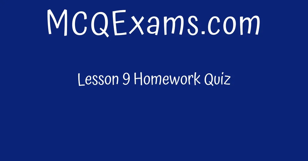 lesson 9 homework 1.3 answer key