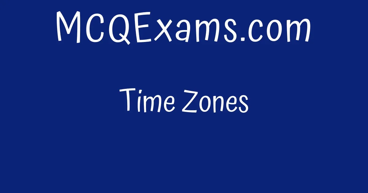 time-zones-mcqexams